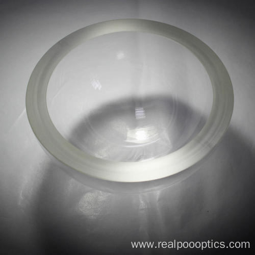 Optical H-K9L glass dome in meteorology applications